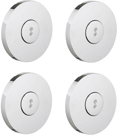 Larger image of Crosswater Dial 4 x Rotating Round Body Jet (Chrome).