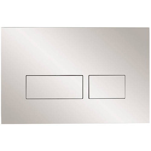 Larger image of Crosswater MPRO Flush Plate With Dual Buttons (Chrome).