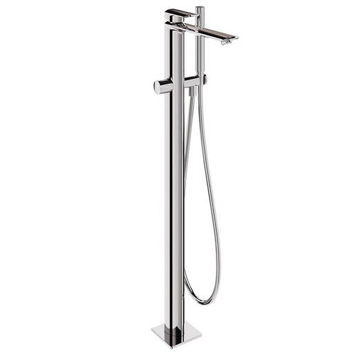 Larger image of Crosswater Varda Floorstanding Bath Shower Mixer Tap (Chrome).