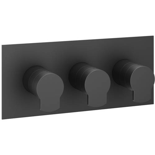 Larger image of Crosswater Wisp Shower Valve With 2 Outlets & Diverter (Matt Black).