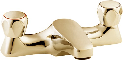 Larger image of Deva Profile Bath Filler Tap (Gold).