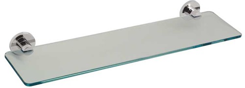 Larger image of Vado Elements Frosted Glass Shelf. 558x150mm.