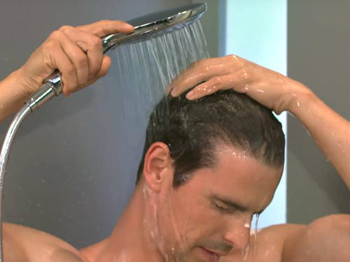 Example image of Hansgrohe Raindance Select S 150 3 Jet Shower & Unica Slide Rail (900mm)