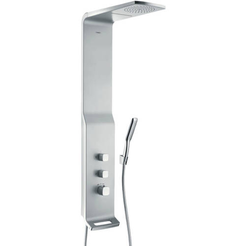 Larger image of Hansgrohe Raindance Shower Panel (Satin Chrome).