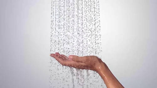 Example image of Hansgrohe Raindance Shower Panel (White & Chrome).