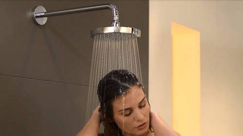 Example image of Hansgrohe Croma Select E 180 2 Jet Showerpipe Pack (Chrome).
