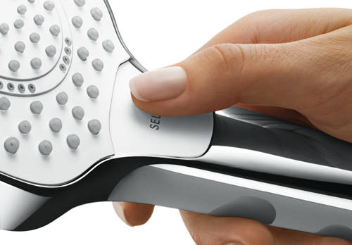 Example image of Hansgrohe Croma Select E Eco Semipipe Shower Pack (White & Chrome).