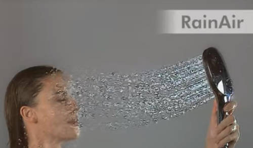 Example image of Hansgrohe Raindance Select E 360 1 Jet EcoSmart Showerpipe Pack.