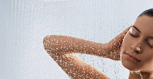 Example image of Hansgrohe Raindance E 240 1 Jet Shower Head & Arm (250x150, EcoSmart).