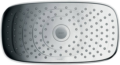 Example image of Hansgrohe Raindance E 300 2 Jet Shower Head & Arm (300x160mm, Chrome).