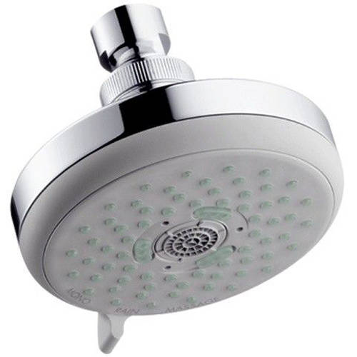 Larger image of Hansgrohe Croma 100 Multi 3 Jet Shower Head (100mm, Chrome).