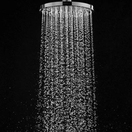 Example image of Hansgrohe Raindance S 180 Shower Head & Arm (180mm, Chrome).