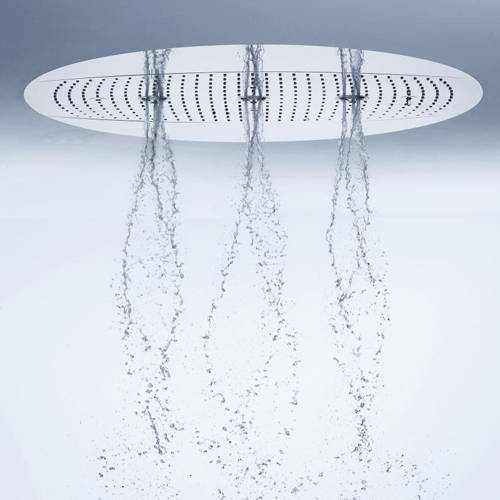 Example image of Hansgrohe Rainmaker 600mm 3 Jet Shower Head & Highflow Valve (Chrome).