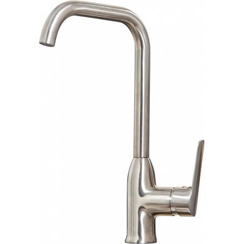 Larger image of Hydra Basel Kitchen Tap With Swivel Spout (Brushed Steel).