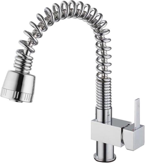 Larger image of Hydra Hannah Kitchen Tap With Pull Out Spray Rinser (Chrome).