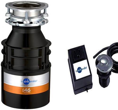 Larger image of InSinkErator Model 46 Continuous Feed Waste Disposal Unit & Air Switch