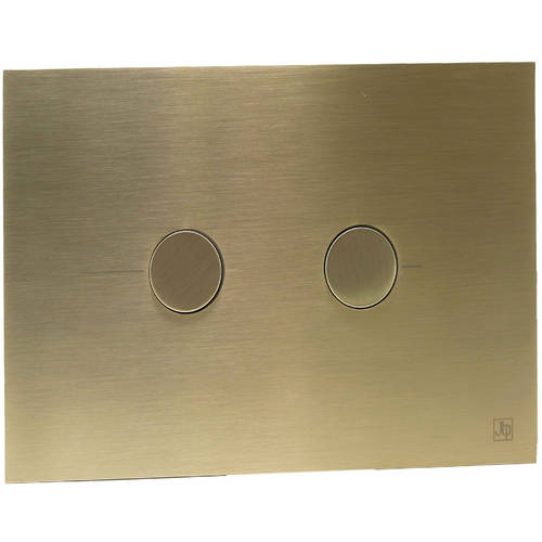 Larger image of JTP Hix Pneumatic Flush Plate Only (Brushed Brass).
