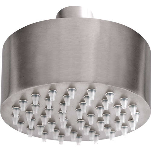 Larger image of JTP Inox Small Round Shower Head (89mm, Stainless Steel).