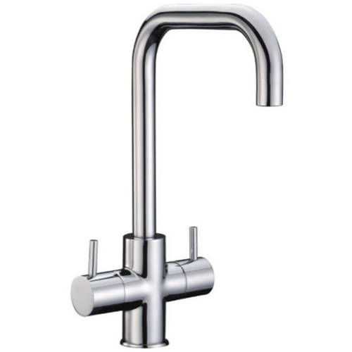 Larger image of JTP Kitchen Profumi Kitchen Tap With Lever Handles (Chrome).