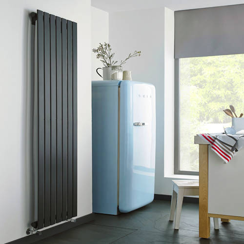 Larger image of Kartell K-RAD Boston Vertical Radiator 410W x 1200H mm (Anthracite).