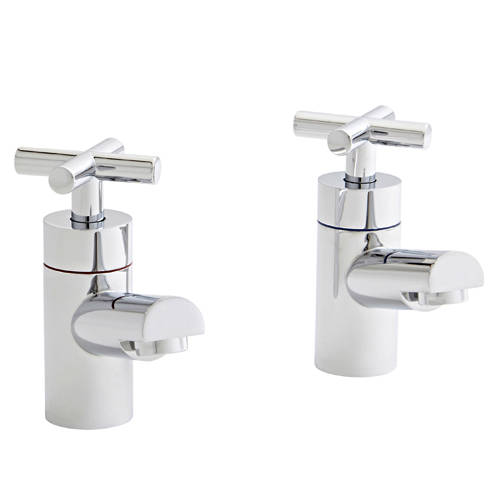 Larger image of Kartell Times Basin Taps (Pair, Chrome).