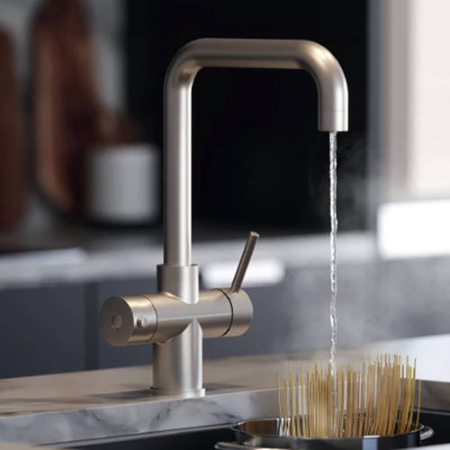 Example image of Kedl Delta Digital 3 In 1 Boiling Water Kitchen Tap (Brushed Nickel, 2.4L).