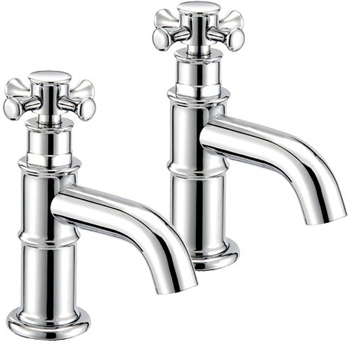 Larger image of Mayfair Tait Cross Bath Taps (Pair, Chrome).