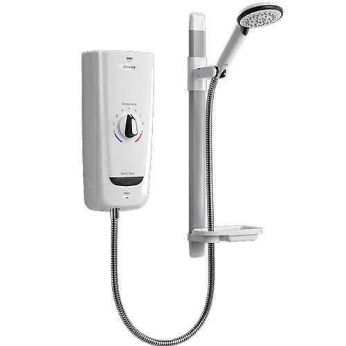 Larger image of Mira Advance Electric Shower 8.7kW (White & Chrome).