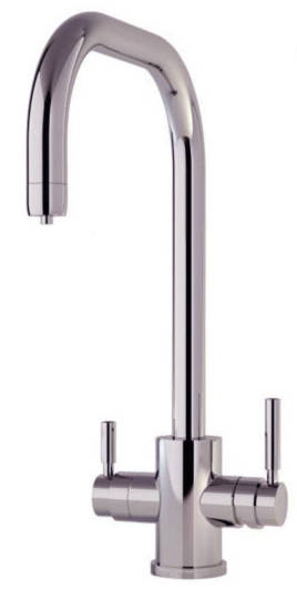 Larger image of Perrin & Rowe Phoenix 3n1 Boiling Water Kitchen Tap (Pewter, U Spout).
