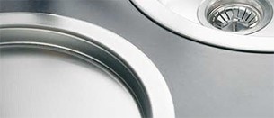 Example image of Pyramis Round Kitchen Sink & Drainer With Wastes. 450mm Diameter.