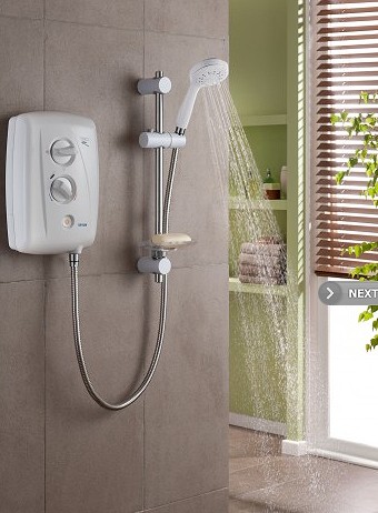 Example image of Triton Showers T80Z Fast Fit Electric Shower, 7.5kW (White & Chrome).