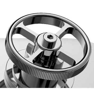 Example image of HR Revolution Push Button Shower Valve With Industrial Handle (2 Outlets).