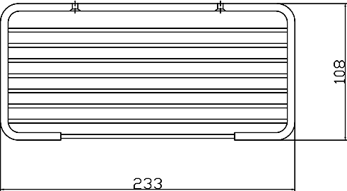Technical image of Nuie Wirework Large Soap Basket