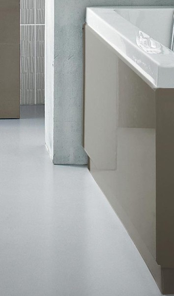 Larger image of Hudson Reed Memoir 1700mm Side Bath Panel & Plinth (Cashmere).