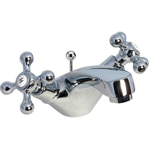 Larger image of Nuie Viscount Mono basin mixer tap (Chrome).