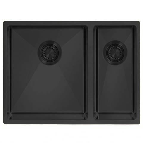 Larger image of UKINOX ColorX Undermount Kitchen Sink (565/435mm, Black).