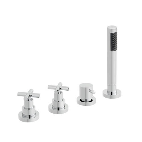 Larger image of Vado Elements 4 Hole Bath Shower Mixer Tap (For Use With Bath Filler Waste).