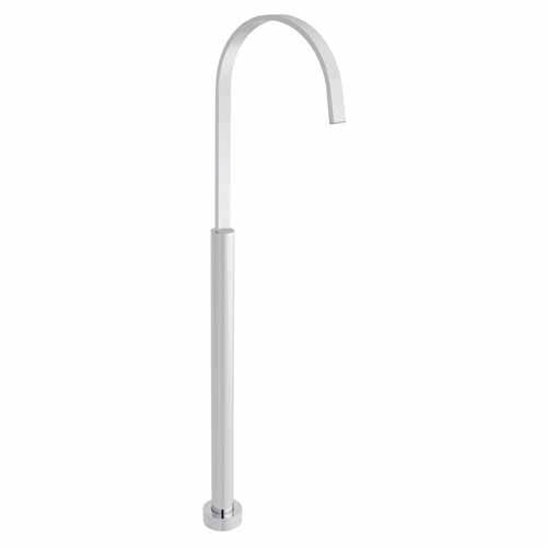 Larger image of Vado Geo Floor Standing Bath Spout (Chrome).