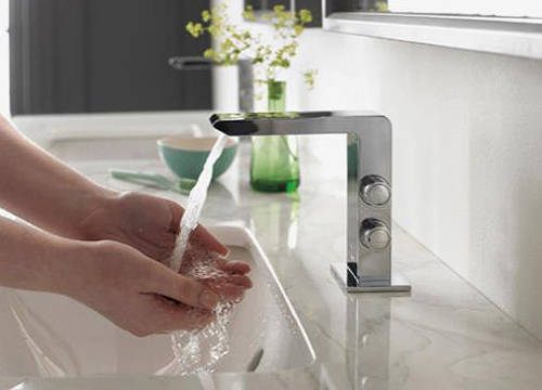 Example image of Vado Omika Mini Mono Basin Mixer Tap (Chrome).