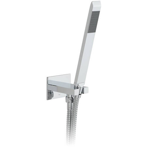 Larger image of Vado Omika Shower Handset With Hose & Wall Outlet (Chrome).