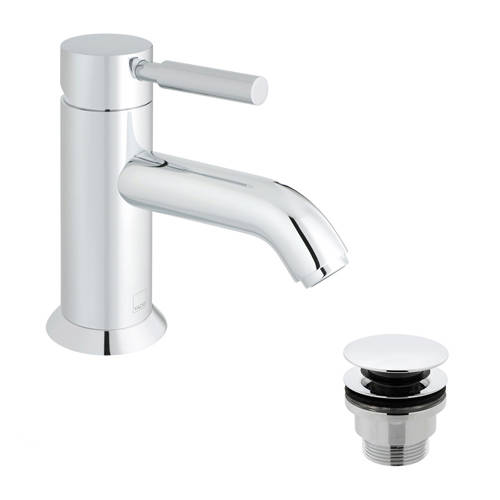 Larger image of Vado Origins Mono Basin Mixer Tap With Universal Waste (Chrome Handle).