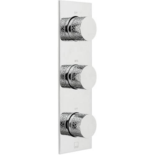 Larger image of Vado Omika Thermostatic Shower Valve With 2 Outlets (Chrome).