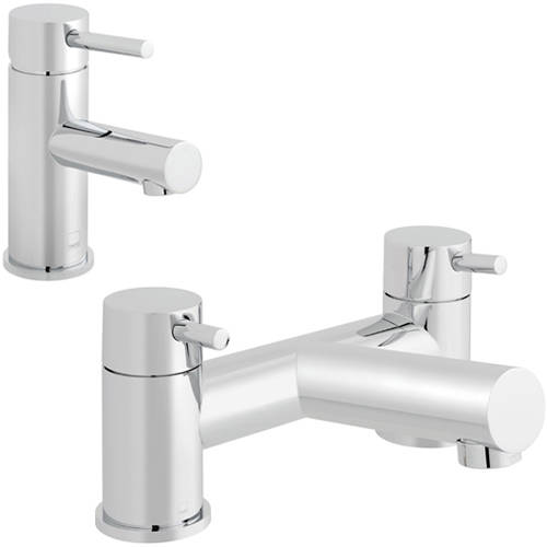 Larger image of Vado Zoo Basin & Bath Filler Tap Pack (Chrome).