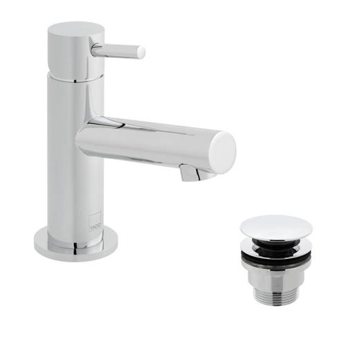 Larger image of Vado Zoo Mini Mono Basin Mixer Tap With Universal Waste (Chrome).