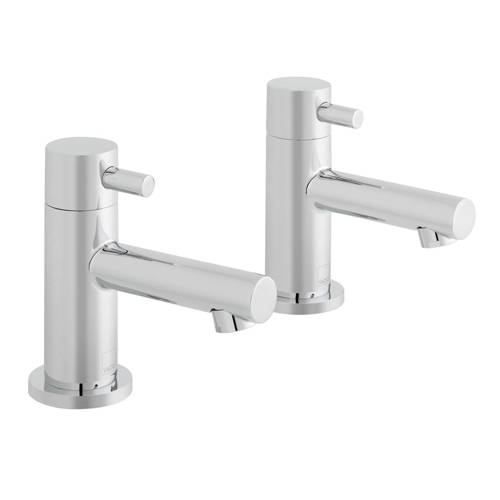 Larger image of Vado Zoo Pillar Basin Taps (Chrome).