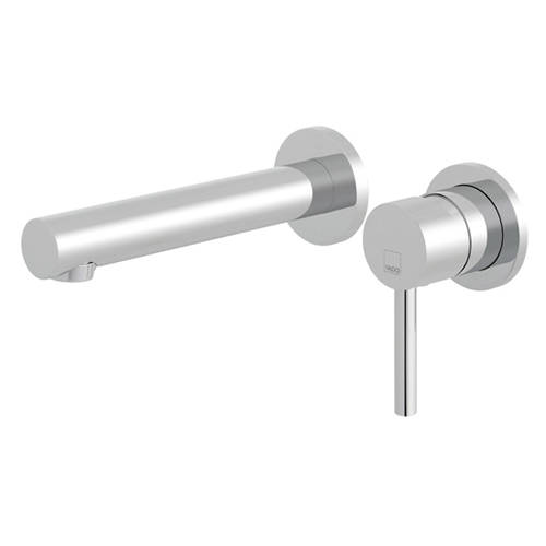 Larger image of Vado Zoo Wall Mounted 2 Hole Basin Mixer Tap (Chrome).