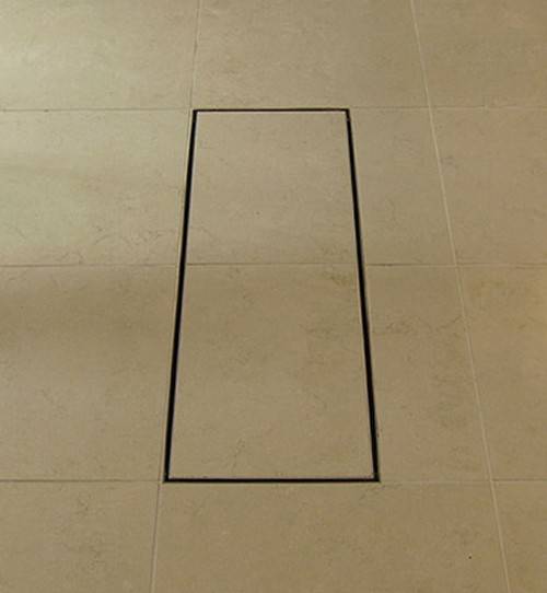 Example image of VDB Tile Drains Shower Tile Channel 815x200mm (Stainless Steel).