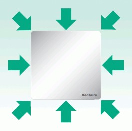 Example image of Vectaire Elegance Low Voltage Extractor Fan With Timer Or Cord (White).