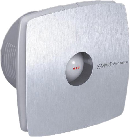 Larger image of Vectaire X-Mart Standard Extractor Fan. 100mm (Stainless Steel).